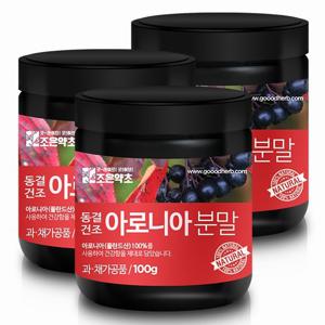 [조은약초] 아로니아분말 100g x 3통구성(총 300g)