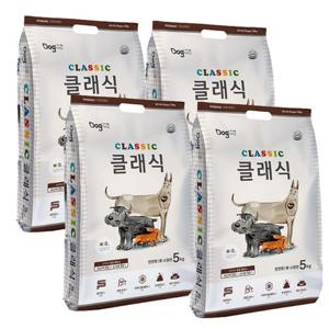 도그랑 클래식 5kg ×4개 전연령 애견사료