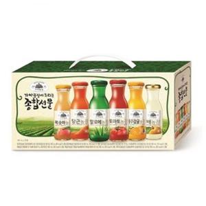 웅진 가야 종합선물세트 180ml x 48병 과일음료모음 병주스