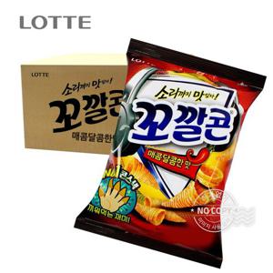 롯데 박스 꼬깔콘매콤달콤 67g 20입 과자 간식 군것질