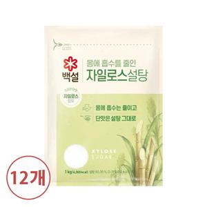 [CJ]백설 하얀 자일로스설탕 1kg X 12개