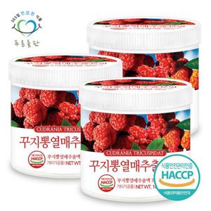 [푸른들판] 국산 꾸지뽕 열매 추출 추출물 분말 가루 haccp 인증 160gx3통