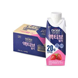 하이뮨 프로틴 밸런스 액티브 딸기(250ml*18입) 1박스