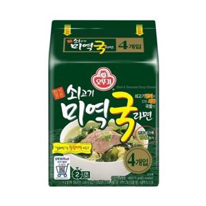 오뚜기 쇠고기미역국라면 115g x 32개