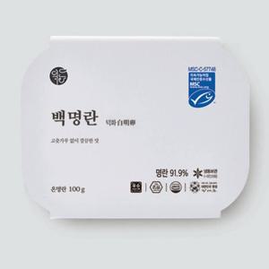 덕화명란 장석준명란 고추가루없이 깔끔한 백명란젓 100g 2팩