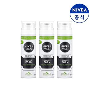 니베아 맨 센서티브 쉐이빙 폼 200ml X 3개