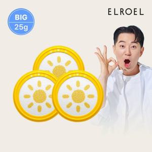 [빅] 엘로엘 파데프리 옐로우 팡팡 빅 선쿠션 25g 리필 x 3개_ELROEL