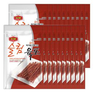 홍선 머거본 프리미엄 소고기 슬림육포 400g (20gX20봉)