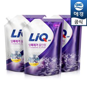 애경 리큐 얼룩제거 올인원 2.1L(리필)×3개(일반/드럼)