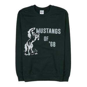 [와일드 동키] 무스탕 코튼 맨투맨 FR MUSTANGS FOREST GREEN