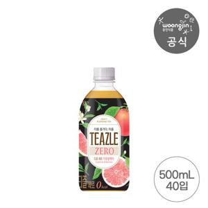 [웅진식품] 티즐 제로 자몽블랙티 500ml 20펫 2박스