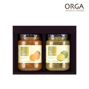 [올가] ORGA 제주 액상차 2종 선물세트(550g x 2개입)