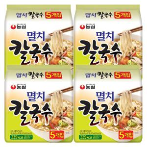 농심 멸치칼국수 98g X 20봉