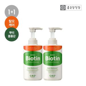 [1+1]CKD 아미노비오틴 올파워풀 샴푸 500ml 2개(탈모+볼륨감)