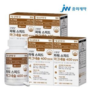 JW중외제약 파워 스피드 마그네슘 400 영양제 4병 (480정)