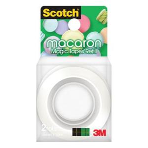 3M 스카치 매직 테이프 마카롱 리필 2개입 18mm*10M