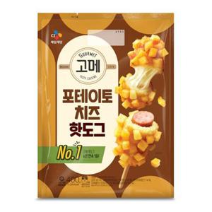 씨제이 고메 포테이토 치즈 핫도그 400G