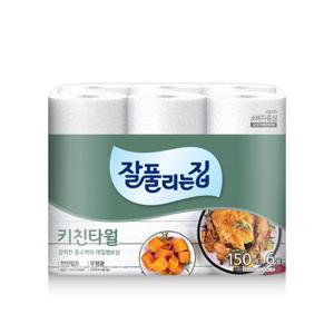 잘풀리는집 키친타올 2겹 150매 6롤