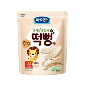 일동후디스 아이얌 유기농 쌀과자 백미 떡뻥 30G