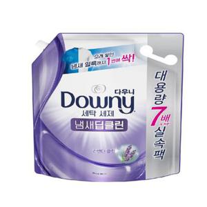 P&G 다우니 세탁세제 퍼플 리필 3.2L