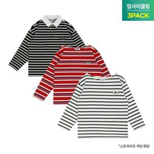 [KIDS]3PACK 업사이클링 긴 소매 티셔츠(RGG1-KS04A)