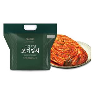 조선호텔 김치 포기김치 2.5kg 배추  피코크  여행 캠핑 야식 간편식 깔끔한 매운맛