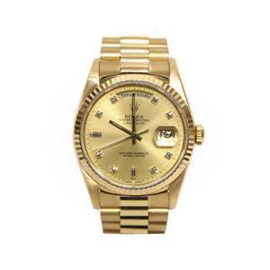 (중고명품시계)로렉스 18238 데이데이트 금통 샴페인 다이아 10P 36mm