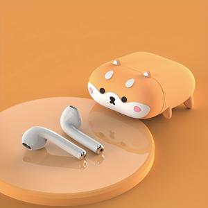 TEMU 1pc 귀여운 만화 이어폰 케이스 Shiba Inu 무선 이어폰 보호 케이스 AirPods 1 2 3 Pro