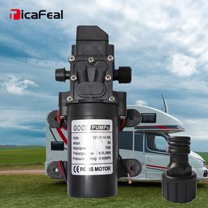 TEMU 티카필 고압 130PSI 수도 펌프, 6L/분 유량, 자동 흡입, 간편 설치, 자동 스위치 포함 DC 12V, RV, 보트, 가정 정원용 - 자동 수리 도구