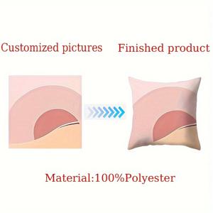 TEMU 1개, 사진 맞춤형 발매 쿠션 커버, 숏 플러시 발매 쿠션 커버, 단면/양면 인쇄된 발매 쿠션 커버, 집안 장식 차용 쿠션, 숏 플러시 발매 쿠션 커버, 거실 침실 소파 장식용 (발매 쿠션 안 들어 있음)