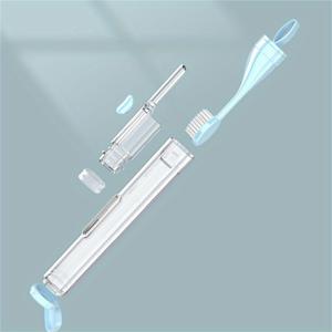 TEMU 초미세섬유 휴대용 칫솔 & 치약 세트 - 개인 관리를 위한 컴팩트 올인원 여행 키트