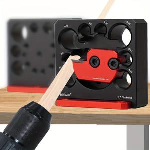 TEMU 1 세트 조정 가능한 Dowel Maker Jig 8mm-20mm 카바이드 블레이드 목공 전기 드릴 밀링 Dowel 라운드로드 보조 도구