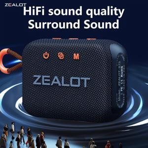 TEMU ZEALOT S75 10W HiFi 스테레오 무선 스피커, USB 포트, 버튼 제어, 7.2 서라운드 사운드, 컴퓨터/음악 플레이어/스마트 기기용 단일 스피커, 듀얼 전원 모드(배터리/USB), ≤36V 작동 전압, 3000mAh 리튬 배터리-18650, 무선, 충전식, 12시간 재생 시간, 빠른 충전, 휴대폰/태블릿/TV와 호환, 가정, 자동차, 사용