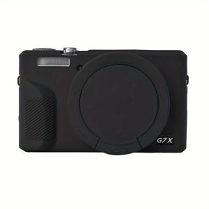 TEMU Canon Powershot G7 X Mark III 디지털 카메라 케이스 용 카메라 케이스 G7X3 DSLR 카메라 용 탈착식 렌즈 커버가있는 부드러운 실리콘 보호 커버 (카메라 없음)