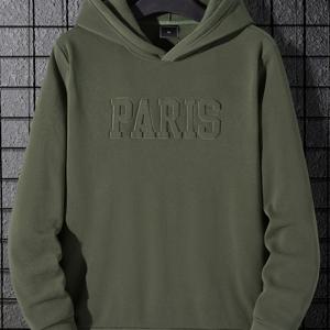 TEMU PARIS Print 까마귀, 남성용 멋진 후드티, 남성용 캐주얼 그래픽 디자인 후드 티셔츠 스트리트 겨울 가을, 선물용