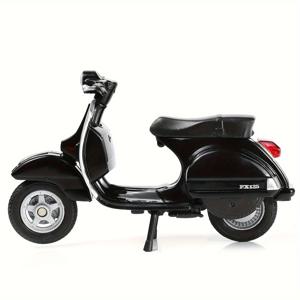 TEMU WELLY Vespa PX 1/18 스케일 미니 스쿠터 모델 - 블랙, 성인용 수집용 로마 휴가 기념품 피규어 & 케이크 토퍼