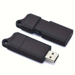 TEMU 키체인이 있는 컴팩트 64GB 음성 녹음기 - 휴대용, USB 충전식, 원버튼 조작, 음성 활성화, 소음 감소, 강의, 회의 및 인터뷰용 자동 저장 기능