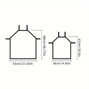 TEMU 기계 굴삭기 & 크레인 프린트가 있는 2개 세트 리넨 주방 앞치마 - 조절 가능하고 내구성 있는 요리 및 베이킹 앞치마, 셰프와 예술가를 위한