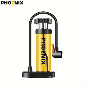 TEMU PHOENIX 140PSI 고압 자전거 펌프, AV/FV 호환성, 휴대용 바닥 팽창기, MTB/도로 자전거용 발 작동식 공기 펌프, 액세서리가 포함된 Bomba De Ar