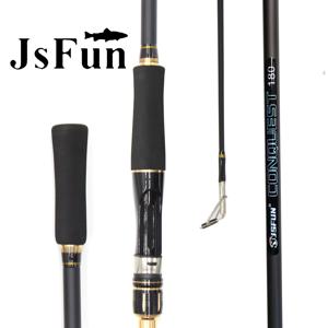 TEMU JSFUN 울트라-라이트 블랙 카본 파이버 낚시대, 5.9ft/6.9ft 투 섹션 루어 폴, 핸들로 긴 캐스팅에 적합 - 바다 & 플라이 낚시에 이상적