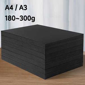 TEMU 20장의 블랙 카드지 - A4 및 A3 사이즈, 180-300gsm, 판타지 테마로 예술, 공예, 사진 앨범, DIY 명함 및 수제 프로젝트에 적합