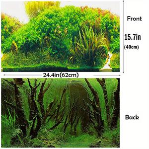 TEMU 물고기 탱크, 수중 배경 장식 종이 수족관 액세서리에 대한 수족관 식물 배경 포스터
