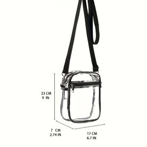 TEMU 명확한 Crossbody 부대, 경기장은 연주회를 위한 명확한 부대를 승인했습니다, 여자와 남자 Pvc 부대를 위한 운동 경기