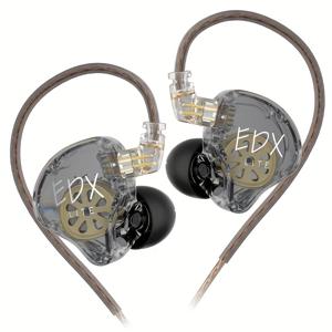 TEMU KZ EDX Lite 이어 모니터 헤드폰 유선 IEM 이어폰 DD HiFi 스테레오 사운드 이어폰 노이즈 캔슬링 이어버드