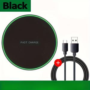 TEMU 15W 무선 충전기 USB C 고속 충전 패드 퀵 차지 QC 3.0 아이폰 14 13 XS XR 15 삼성 S22 S21 S20 S9 S10 S8