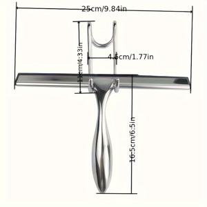 TEMU 1pc, 핸드헬드 샤워 스퀴지, 유리 와이퍼, 가정용 청소 스퀴지, 창 스퀴지, 물 제거 스크래퍼, 샤워 도어, 욕실, 창 및 차유리에 적합한 청소 용품, 청소 도구