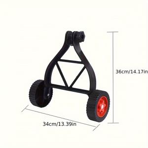 TEMU 1pc 원활한 작동 잔디 깎는 기계 바퀴 브래킷, 리튬 전기 잔디 깎는 기계 브래킷, 정원 도구 액세서리, 가솔린 제초기 보조 바퀴 지지대 잔디 깎는 기계 잔디 장비