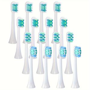 TEMU 필립스 Sonicare 전동 칫솔에 맞는 16 팩 칫솔 교체 헤드, Sonicare 클릭 브러시 핸들 4100 5100과 호환 가능, C2 C3 G2 G3 W3 교체