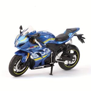 TEMU 1:12 스케일 합금 스즈키 GSX-R1000 오토바이 모델, 어린이 장난감 자동차 수집품, 푸시백 차량, 소년 생일 선물, 알루미늄 합금, 파란색 & 검정색, CCA COOL CHIC AUTO 브랜드