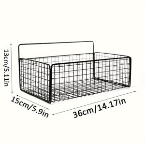 TEMU 1개 알루미늄 합금 무공 드릴 메쉬 보관 선반 욕실 및 주방용 - 방수 벽걸이 수납 바구니 화장품, 세면도구 및 용품 보관